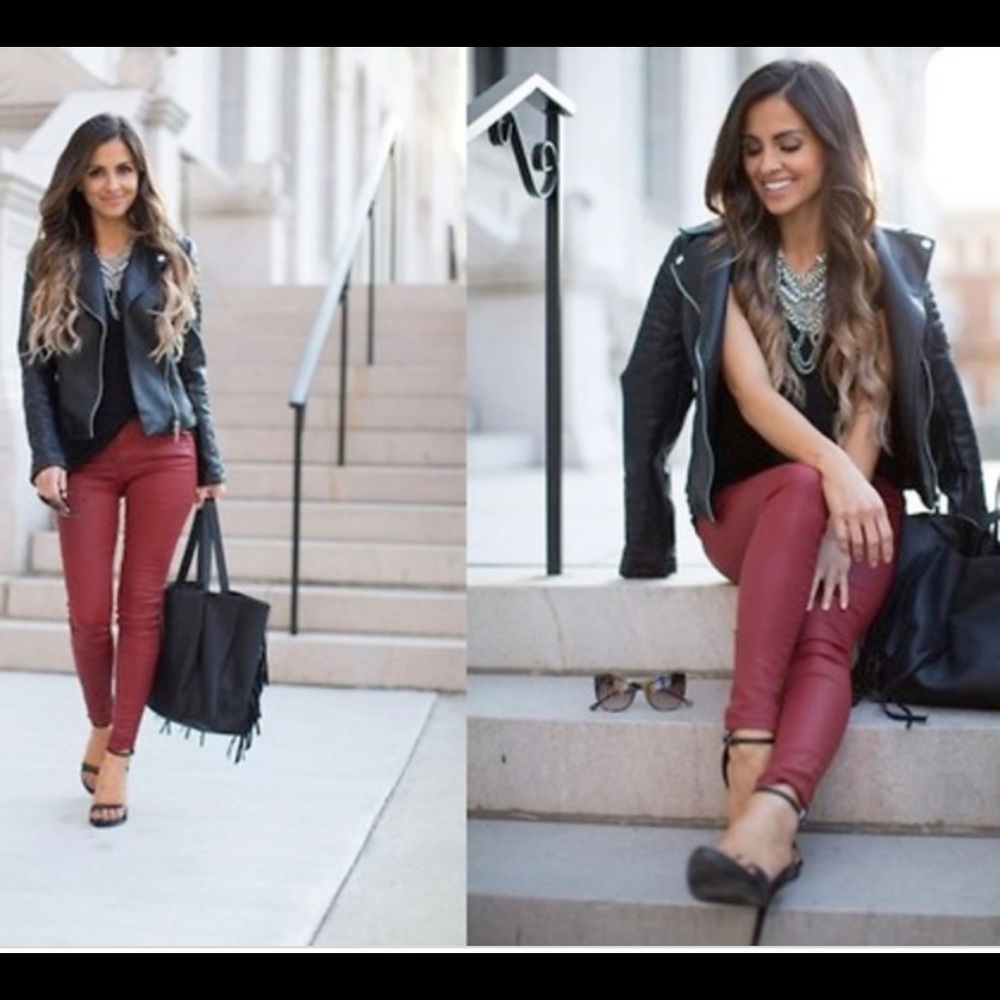 FAUX  LEATHER PANTS